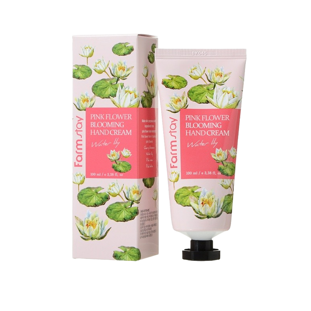 Farmstay -Farmstay Pink Flower Blooming Hand Cream | Water Lily | 100ml - Hand Care - Everyday eMall