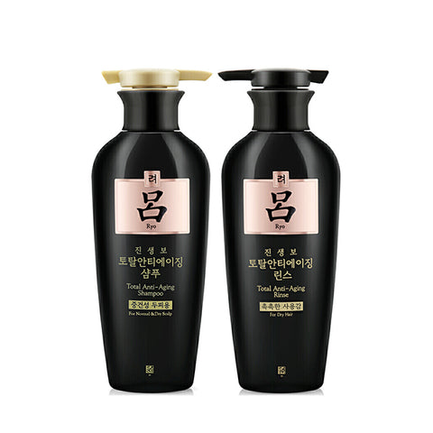 RYO Super Revital Total Care Anti-Aging Set (Dry Scalp), Shampoo 400ml+ Conditioner 400ml
