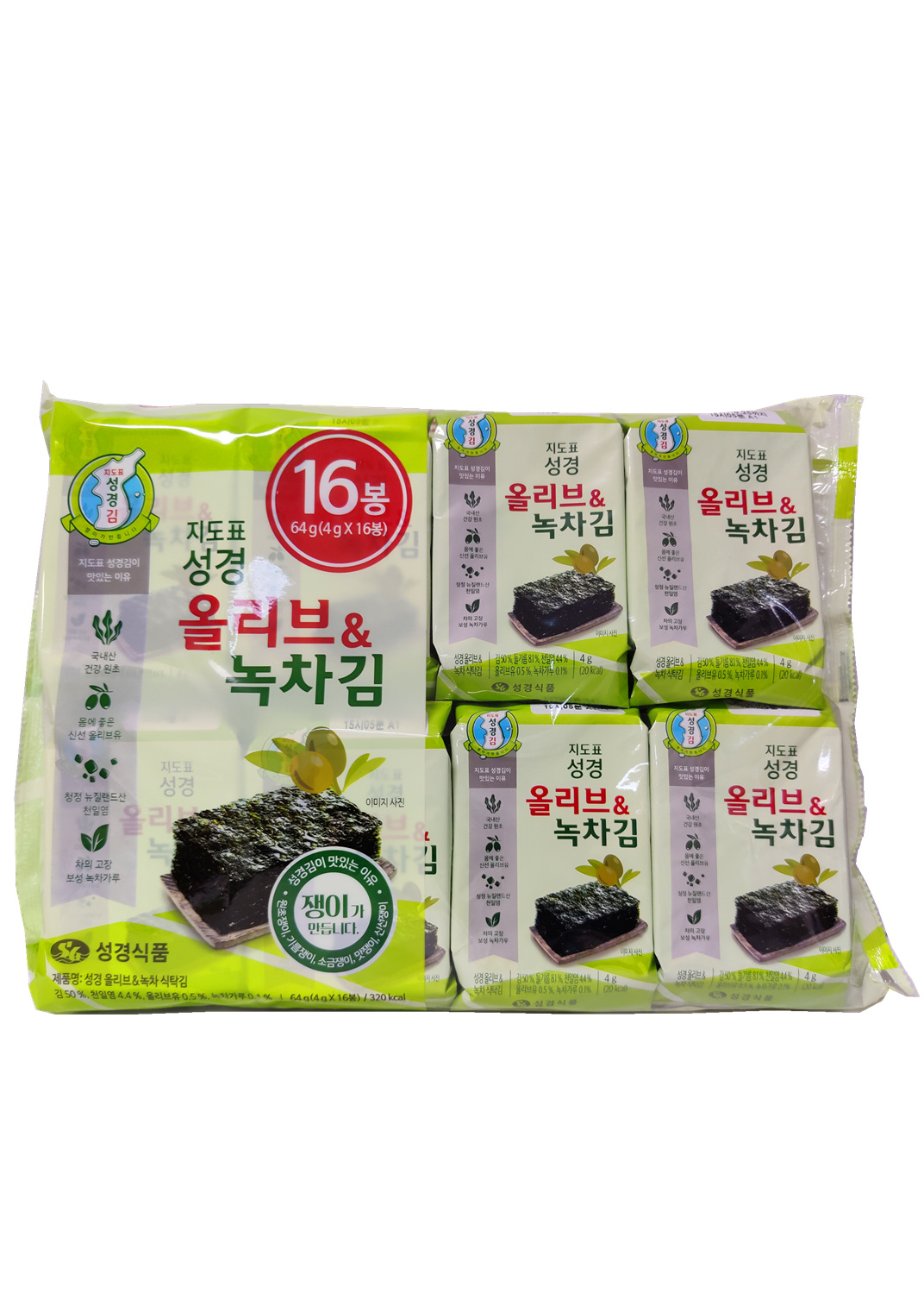 Sung Gyung -Sung Gyung Seasoned Roasted Seaweed Snack | Sea Salt | 16pcs - Everyday Snacks - Everyday eMall