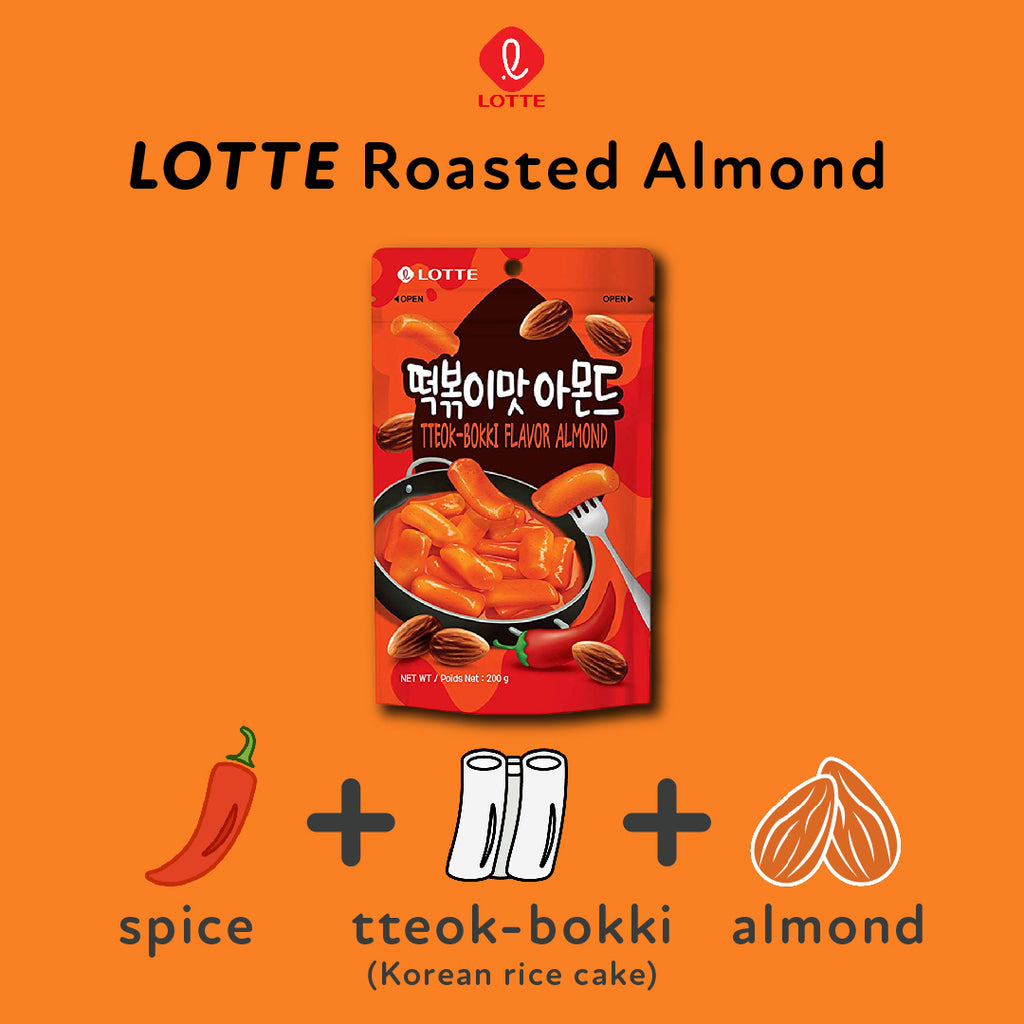 LOTTE -LOTTE Roasted Almond Snacks, Crunchy & Flavorful | Spicy Almond - Everyday Snacks - Everyday eMall