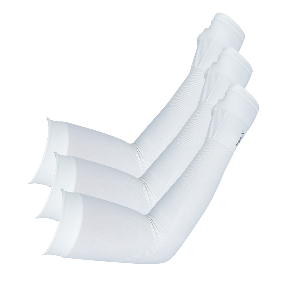 Salua -Salua Aqua.X Cool Arm Sleeves (with thumb hole) | White - Body Care - Everyday eMall