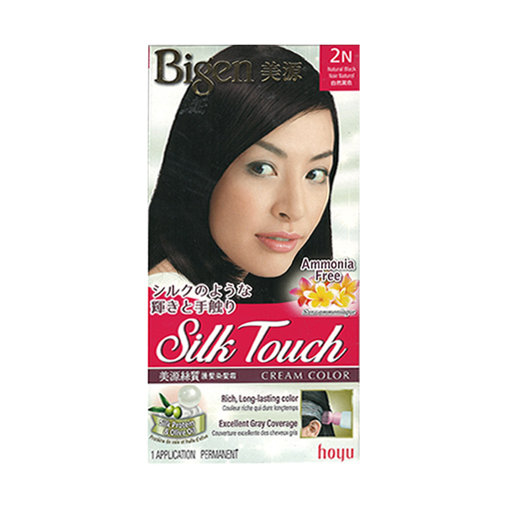 HOYU -Hoyu Bigen 'Silk Touch' Cream Color Hair Dye | 2N Natural Black - Hair Dye - Everyday eMall