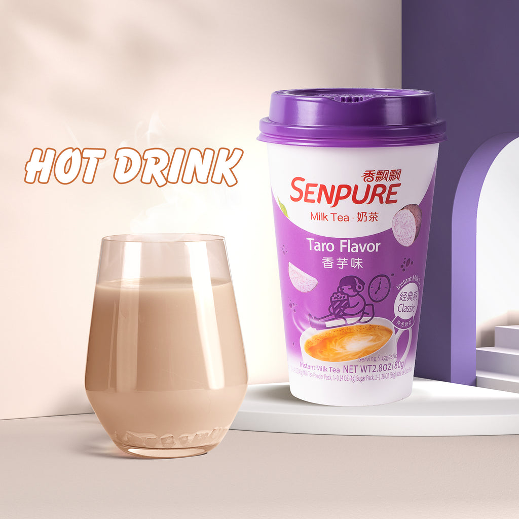 Senpure -SENPURE Classic Milk Tea With Coconut Jelly (Pack of 6) | Taro - Beverage - Everyday eMall