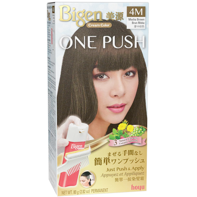 HOYU -Hoyu Bigen Cream Color ONE PUSH Hair Dye | #4M Mocha Brown - Hair Dye - Everyday eMall
