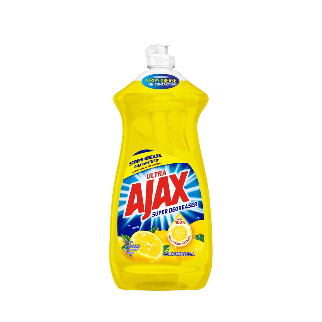 AJAX Ultra -AJAX Super Degreaser Dish Soap | Lemon | 28 Oz. 828ml - Dish Soap - Everyday eMall