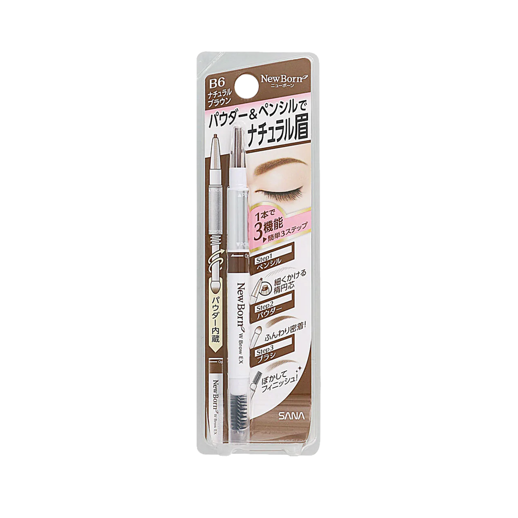 SANA -Sana New Born Eyebrow Pencil | #B6 Natural Brown - Makeup - Everyday eMall