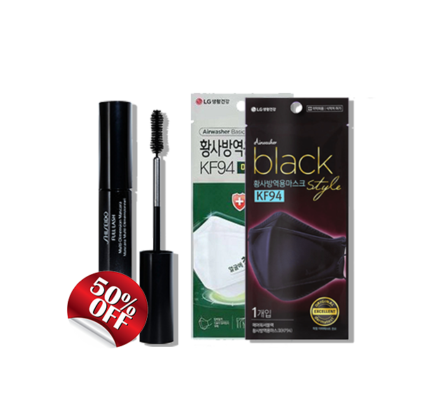 Everyday eMall -LG KF94 Airwasher Adult Face Mask + 50% Off Shiseido Full Lash Mascara - Face Mask - Everyday eMall