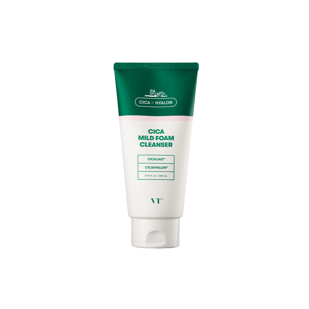 VT COSMETIC -VT CICA X HYALON Mild Foam Cleanser | 300ml - Cleansers - Everyday eMall