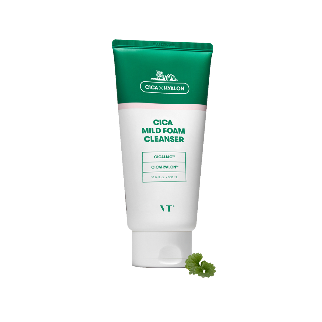 VT COSMETIC -VT CICA X HYALON Mild Foam Cleanser | 300ml - Cleansers - Everyday eMall