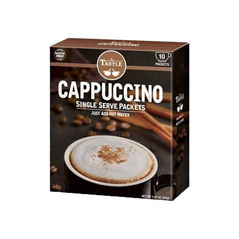 Café Tastlé Single Serve Coffee | Cappuccino (10 Count, 5.47 oz / 155 g)