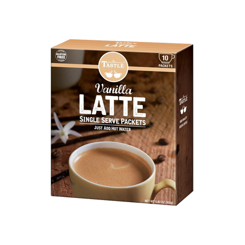 Café Tastlé Single Serve Coffee | Vanilla Latte (10 Count, 5.82 oz / 165 g)