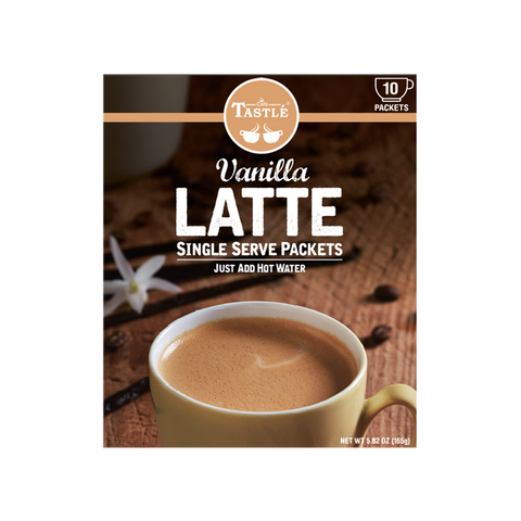Café Tastlé 单份咖啡 | 香草拿铁（10 支，5.82 盎司/165克）