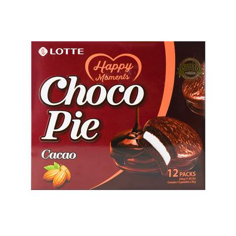 LOTTE Choco Pie | Cacao Flavor | 12 Packs