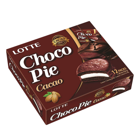 LOTTE Choco Pie | Cacao Flavor | 12 Packs