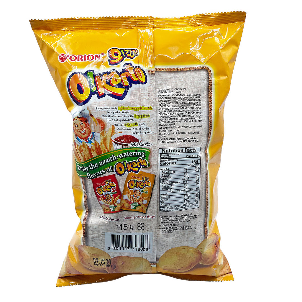 Orion -ORION O!Karto Potato Chips | Cream & Cheese Flavored - Everyday Snacks - Everyday eMall