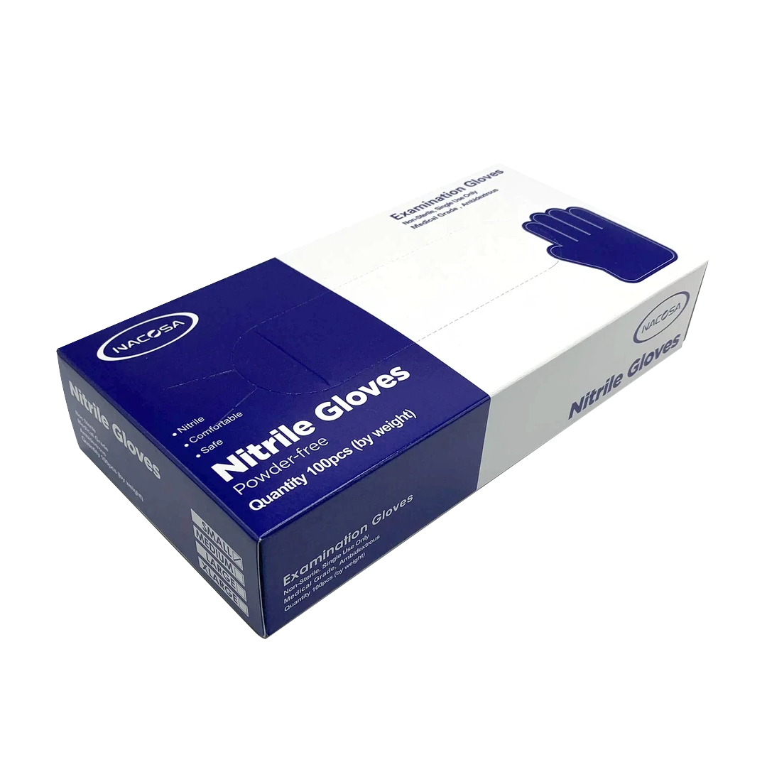 NACOSA -NACOSA Nitrile Examination Gloves, Power-Free, Non-Sterile | 100 pcs - Household - Everyday eMall
