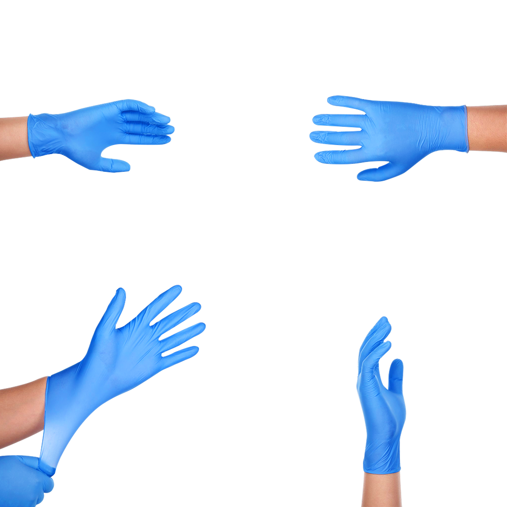 Rubber clearance examination gloves