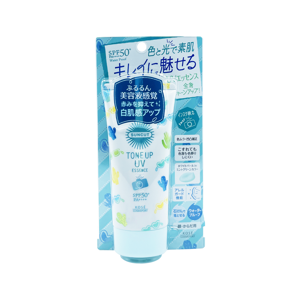 KOSE -KOSE Suncut Tone-up UV Essence SPF50+ PA++++ 80g (Mint) | 80g - Sunscreen - Everyday eMall