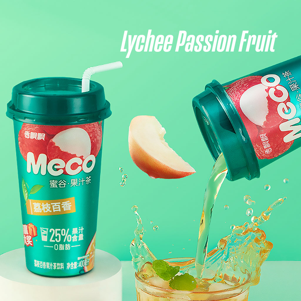 Senpure -香飘飘 MECO Fruit Tea (3 units per pack) | Lychee Passion Fruit - Beverage - Everyday eMall