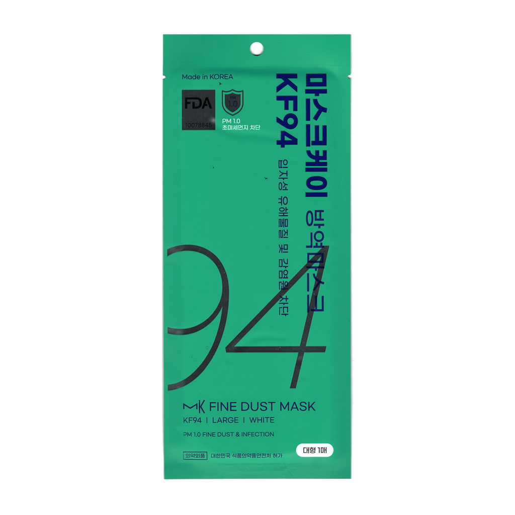Su Natural -Su Natural MK Fine Dust KF94 Mask, Made in Korea | White, Large - Face Mask - Everyday eMall
