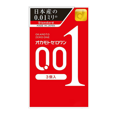 OKAMOTO 'ZERO ONE'  0.01 Condom, 3 pcs/ Pack | Standard