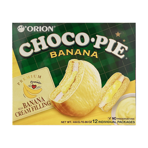 ORION Choco Pie Banana Flavor | 12pcs