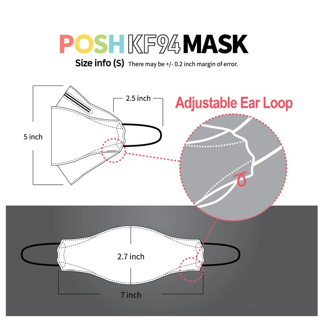 POSH -POSH KF94 Mask For Kids, Made in Korea - Face Mask - Everyday eMall