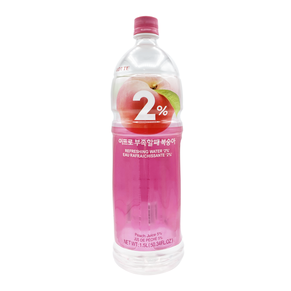 LOTTE -LOTTE 2% Refreshing Water | Peach Flavor | 1.5L - Beverage - Everyday eMall