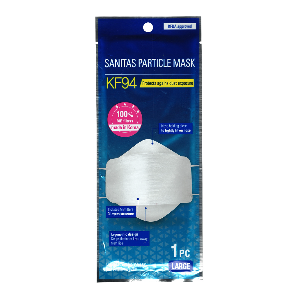 Sanitas Particle -Sanitas Particle KF94 Mask, Made in Korea | White - Face Mask - Everyday eMall