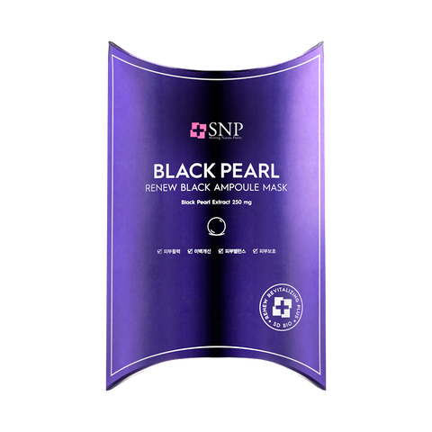 SNP Black Pearl Renew Black Ampoule Mask | 10pcs