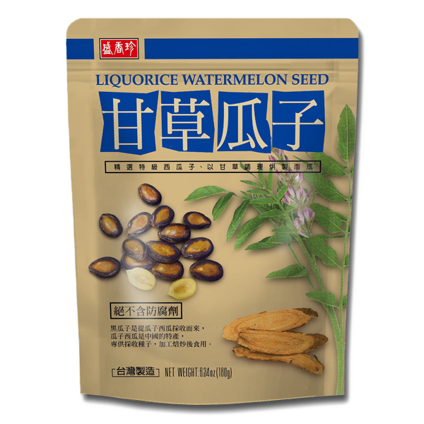 Taiwan Triko Sheng Hsian Jen -Taiwan Triko Sheng Hsian Jen Roasted Seeds |  Liquorice Watermelon Seeds - Everyday Snacks - Everyday eMall