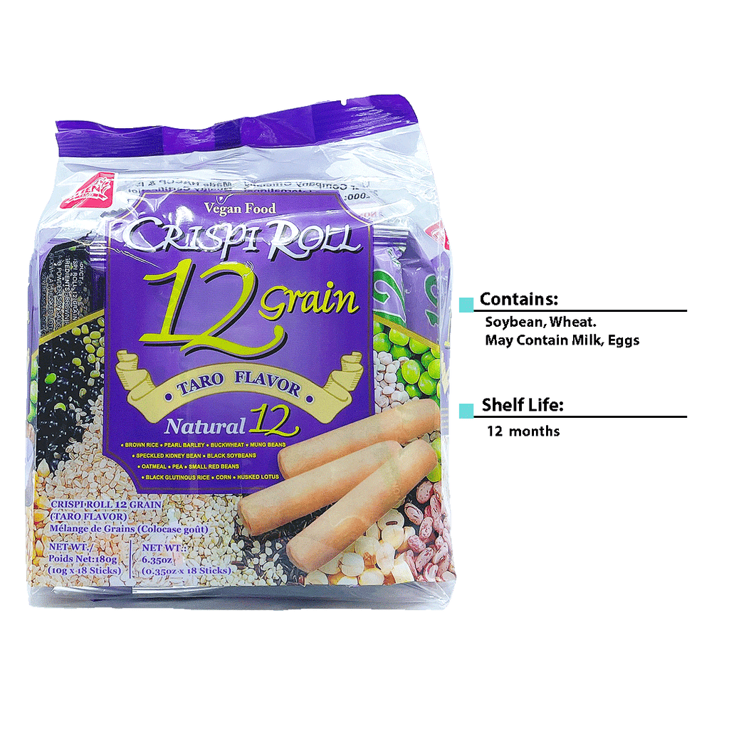 Pei Tien -PEI TIEN Crispi & Nut Rolls, Non-fried Healthy Snacks | Taro - Everyday Snacks - Everyday eMall