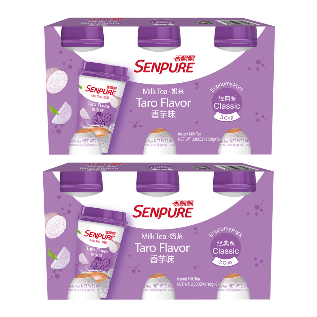 Senpure -SENPURE Classic Milk Tea With Coconut Jelly (Pack of 6) | Taro - Beverage - Everyday eMall