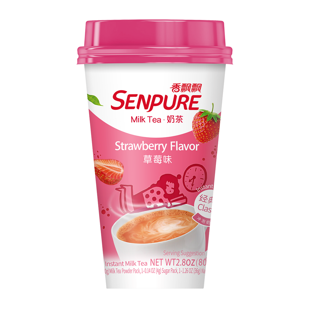 Senpure -SENPURE Classic Milk Tea With Coconut Jelly (Pack of 6) | Strawberry - Beverage - Everyday eMall