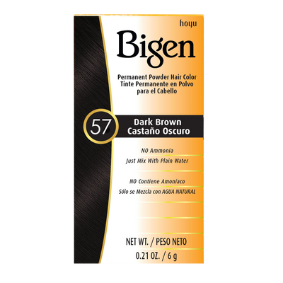HOYU -Hoyu Bigen Permanent Powder Hair Color | #57 Dark Brown - Hair Dye - Everyday eMall