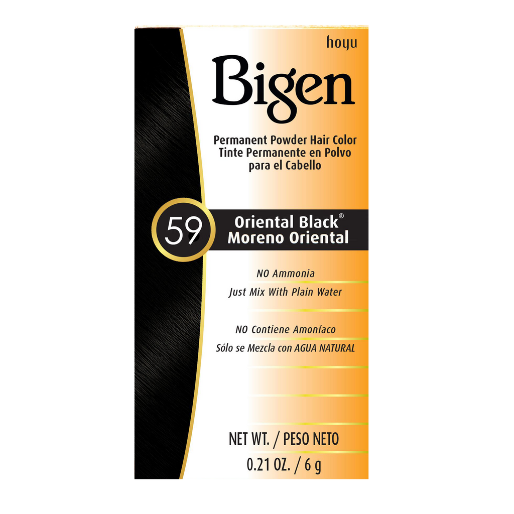 HOYU -Hoyu Bigen Permanent Powder Hair Color | #59 Oriental Black - Hair Dye - Everyday eMall