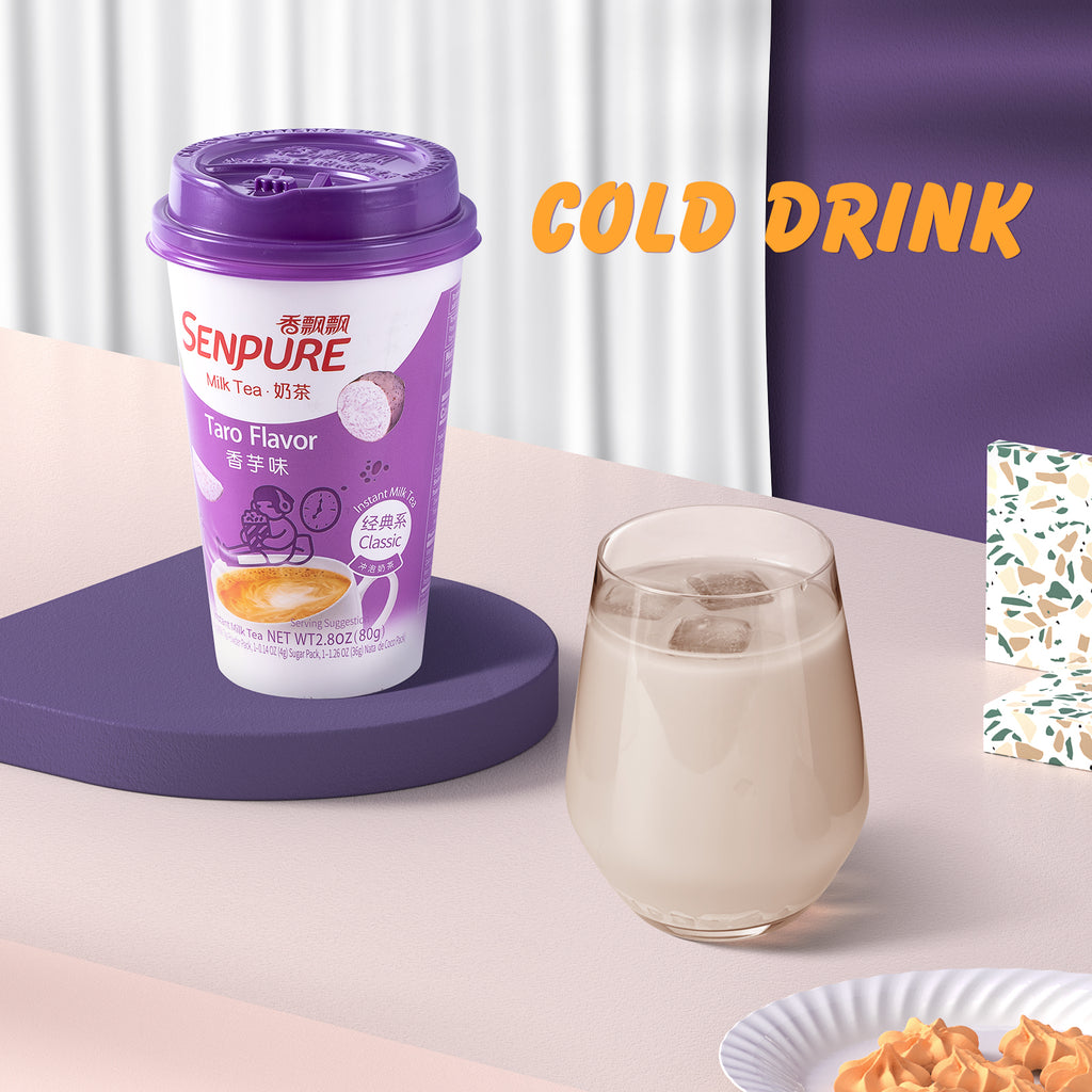 Senpure -SENPURE Classic Milk Tea With Coconut Jelly (Pack of 6) | Taro - Beverage - Everyday eMall
