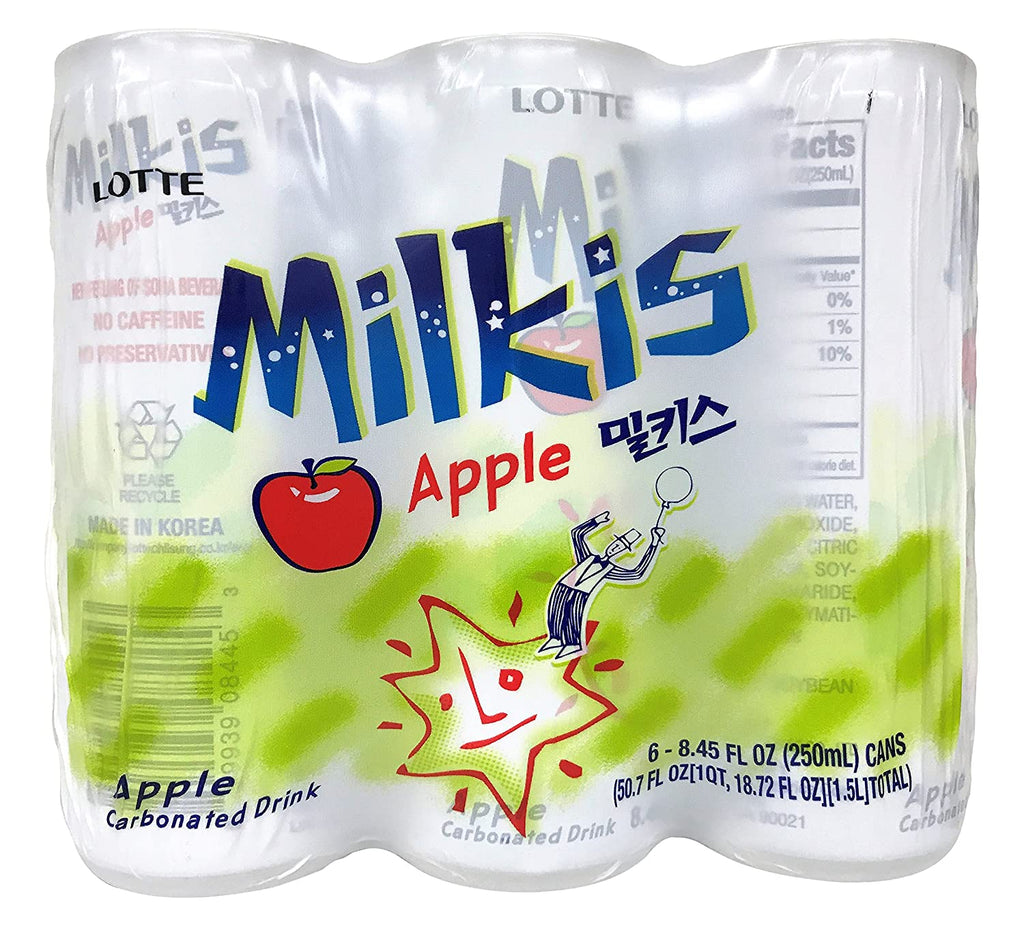 LOTTE -LOTTE Milkis Soda Drink | Apple Flavor (6 unit per pack) - Beverage - Everyday eMall