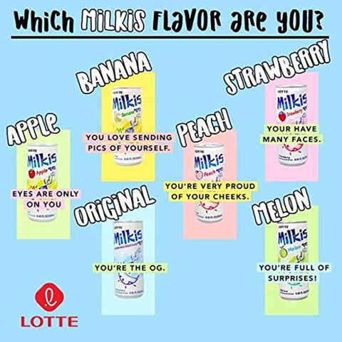 LOTTE Milkis Soda Drink | Strawberry Flavor (6 unit per pack)