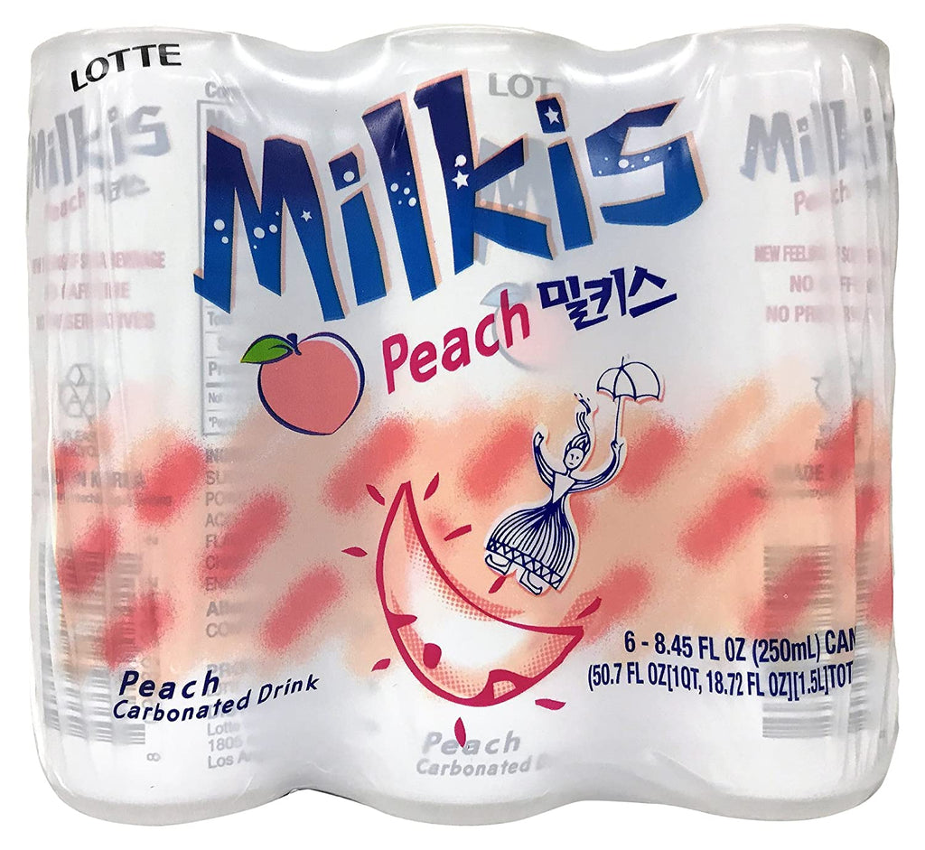 LOTTE -LOTTE Milkis Soda Drink | Peach Flavor (6 unit per pack) - Beverage - Everyday eMall