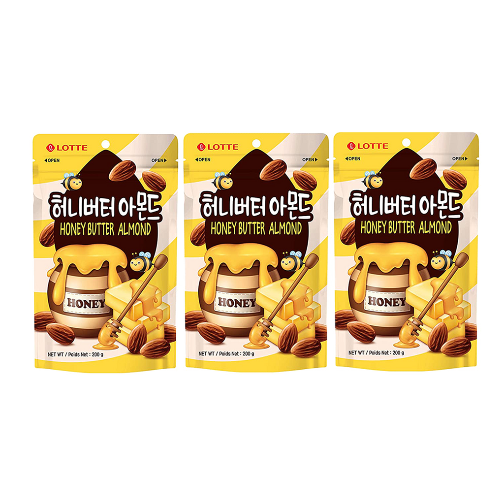 LOTTE -LOTTE Roasted Almond Snacks, Crunchy & Flavorful | Honey Butter Almond - Everyday Snacks - Everyday eMall