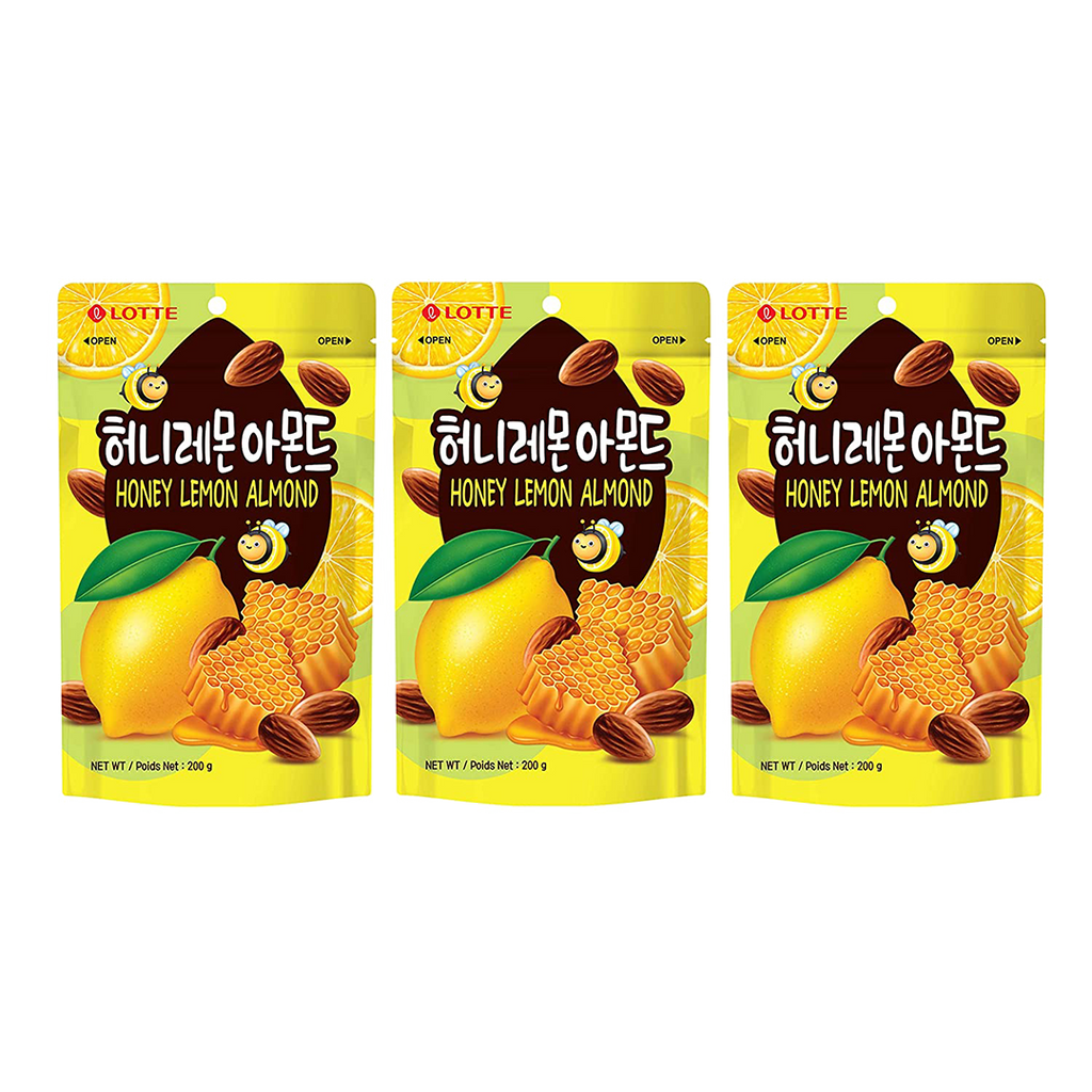 LOTTE -LOTTE Roasted Almond Snacks, Crunchy & Flavorful | Honey Lemon Almond - Everyday Snacks - Everyday eMall