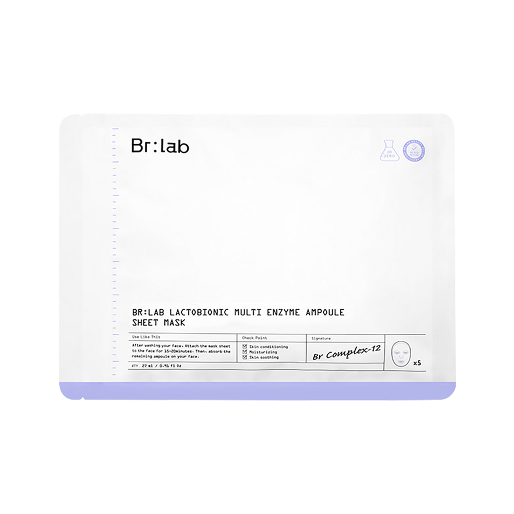 BR:LAB -BR:LAB  |  BR. Lactobionic Multi Enzyme Ampoule Sheet Mask | 5 sheets - Skin Care Masks & Peels - Everyday eMall