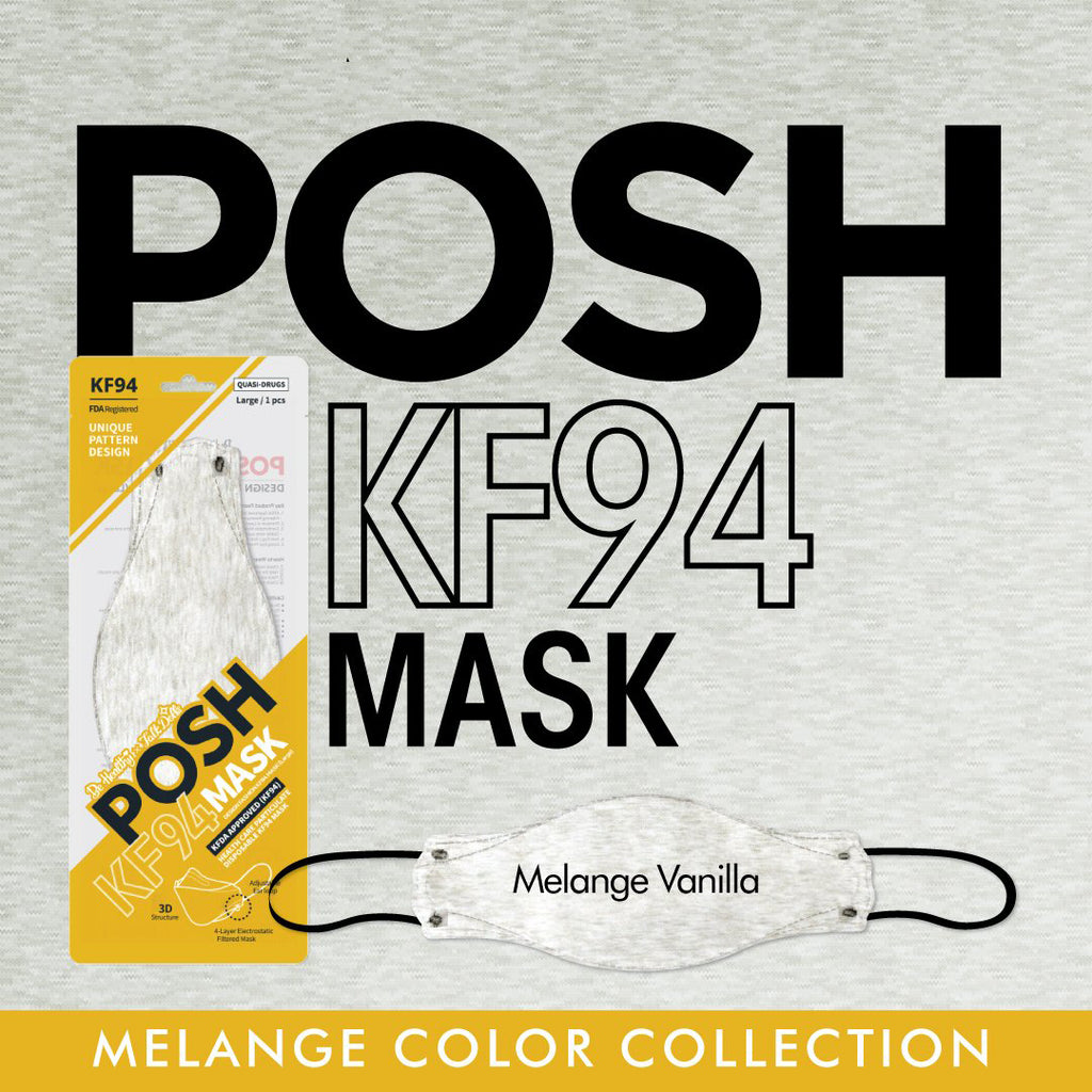 POSH -POSH Fashion KF94 Mask For Adults <br><b><i>Melange Color Edition</b></i> | Made in Korea - Face Mask - Everyday eMall