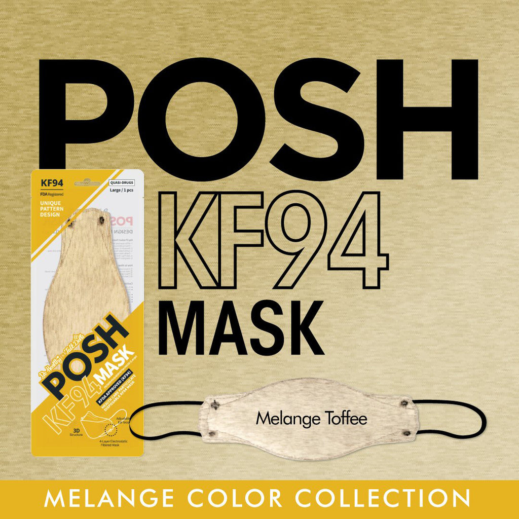 POSH -POSH Fashion KF94 Mask For Adults <br><b><i>Melange Color Edition</b></i> | Made in Korea - Face Mask - Everyday eMall