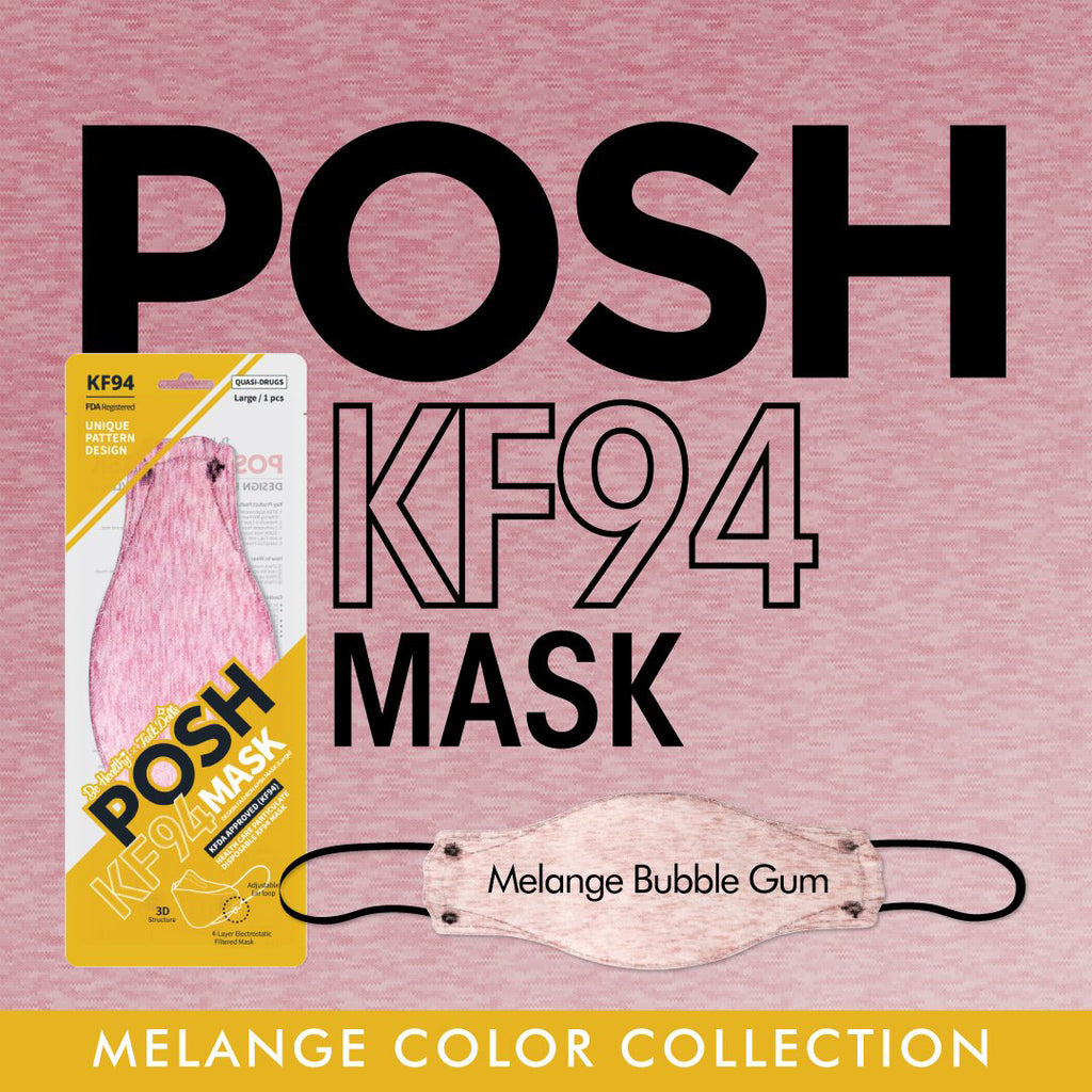 POSH -POSH Fashion KF94 Mask For Adults <br><b><i>Melange Color Edition</b></i> | Made in Korea - Face Mask - Everyday eMall