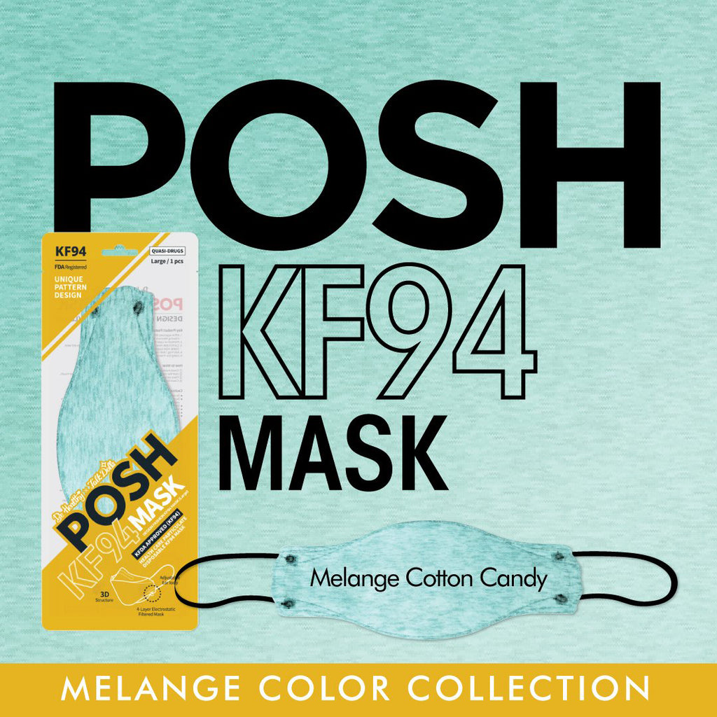 POSH -POSH Fashion KF94 Mask For Adults <br><b><i>Melange Color Edition</b></i> | Made in Korea - Face Mask - Everyday eMall