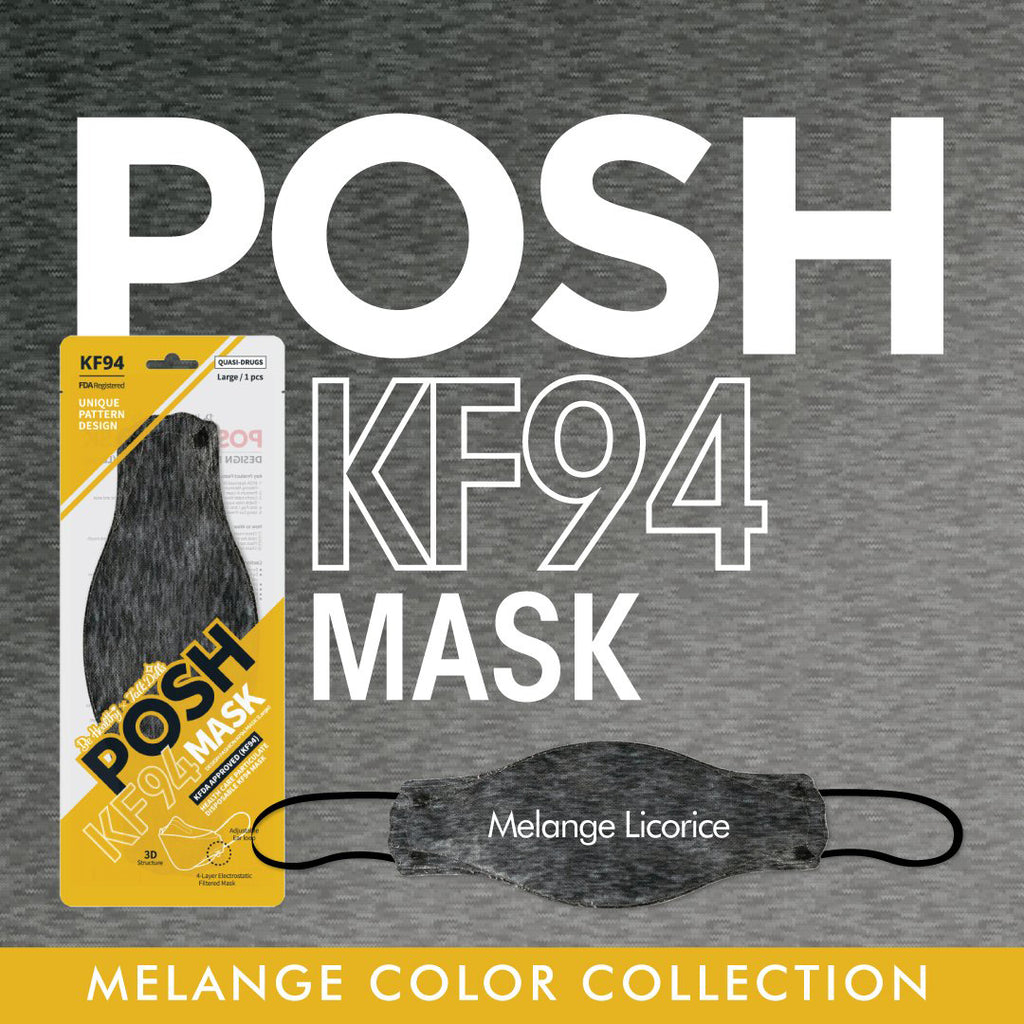 POSH -POSH Fashion KF94 Mask For Adults <br><b><i>Melange Color Edition</b></i> | Made in Korea - Face Mask - Everyday eMall