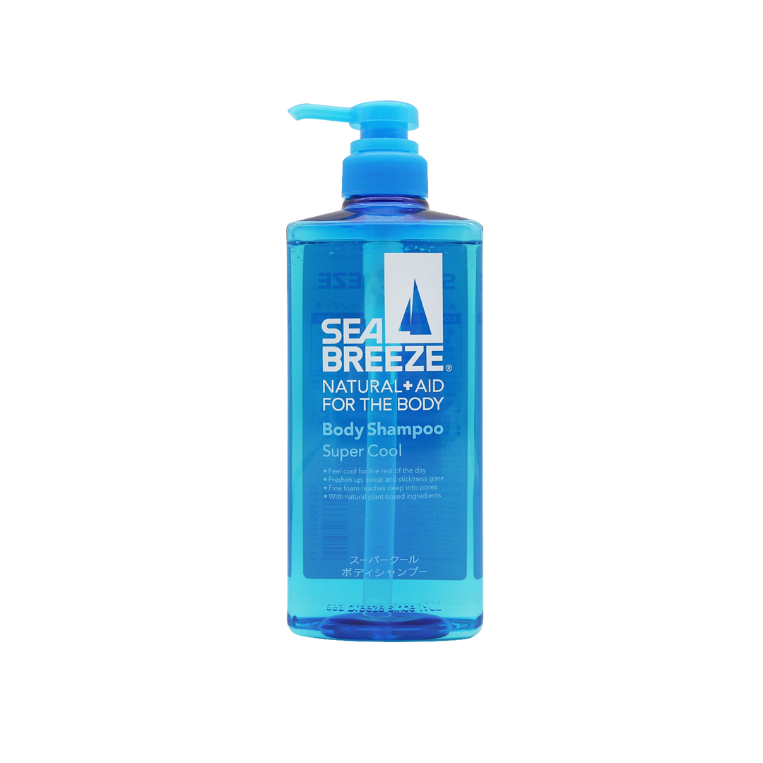 Shiseido -Shiseido Sea Breeze | Natural + Aid For The Body Shampoo | Super Cool | 600ml - Body Care - Everyday eMall