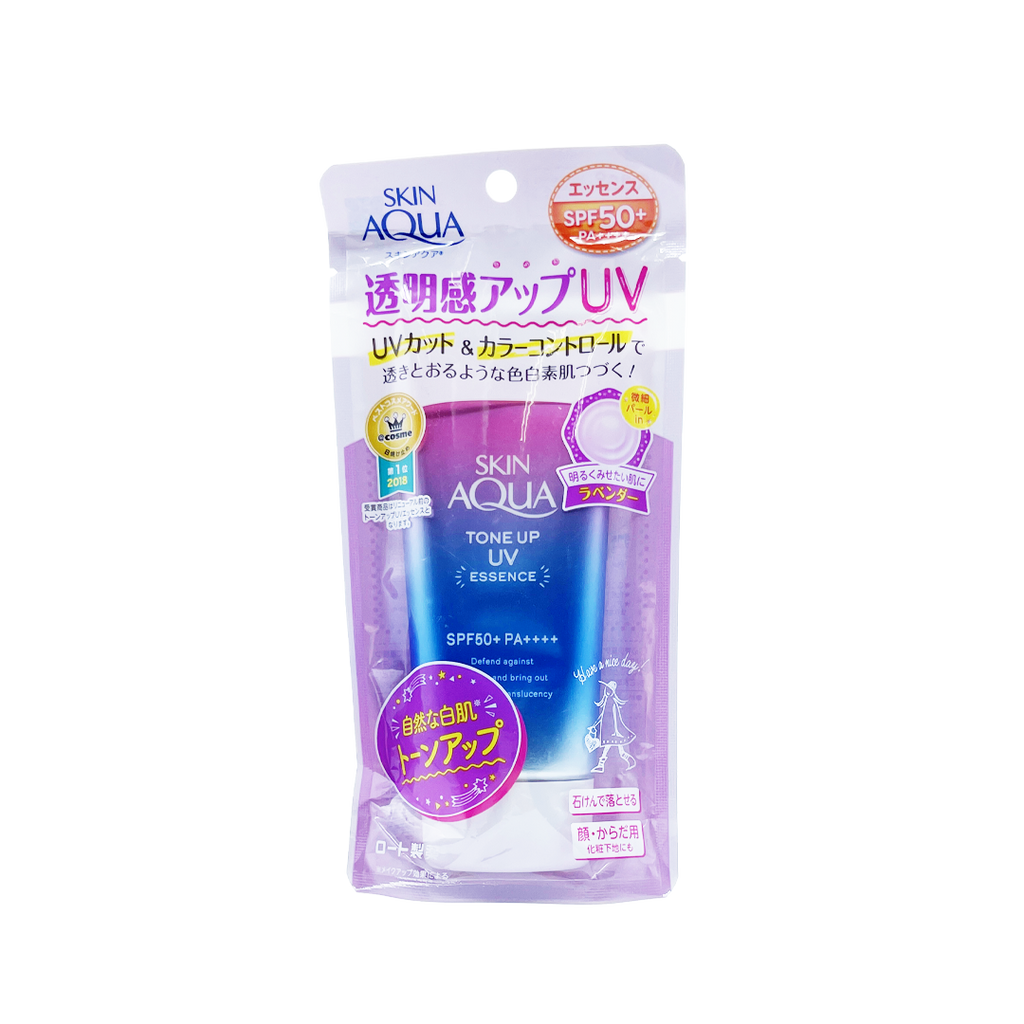 Rohto -Rohto SKIN AQUA Tone Up UV Essence SPF50+ PA++++ (Lavender) | 80g - Sunscreen - Everyday eMall